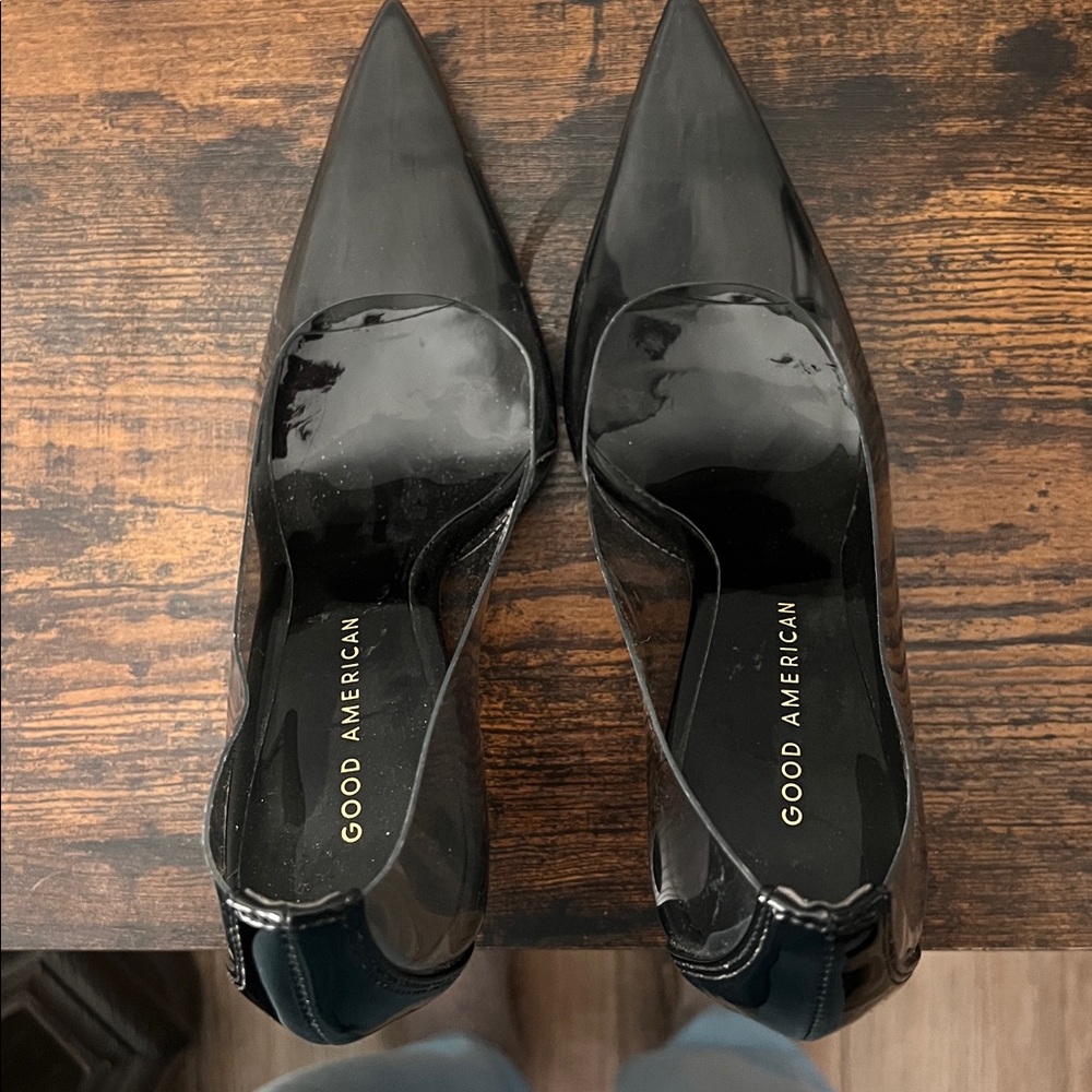 Good American Black Heels